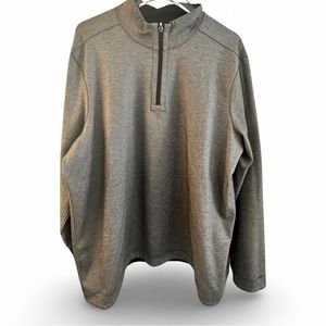 Ⓜ️🎁Men's Reversible‎ Gray & Black 1/2 Zip Excellent Condition - EUC